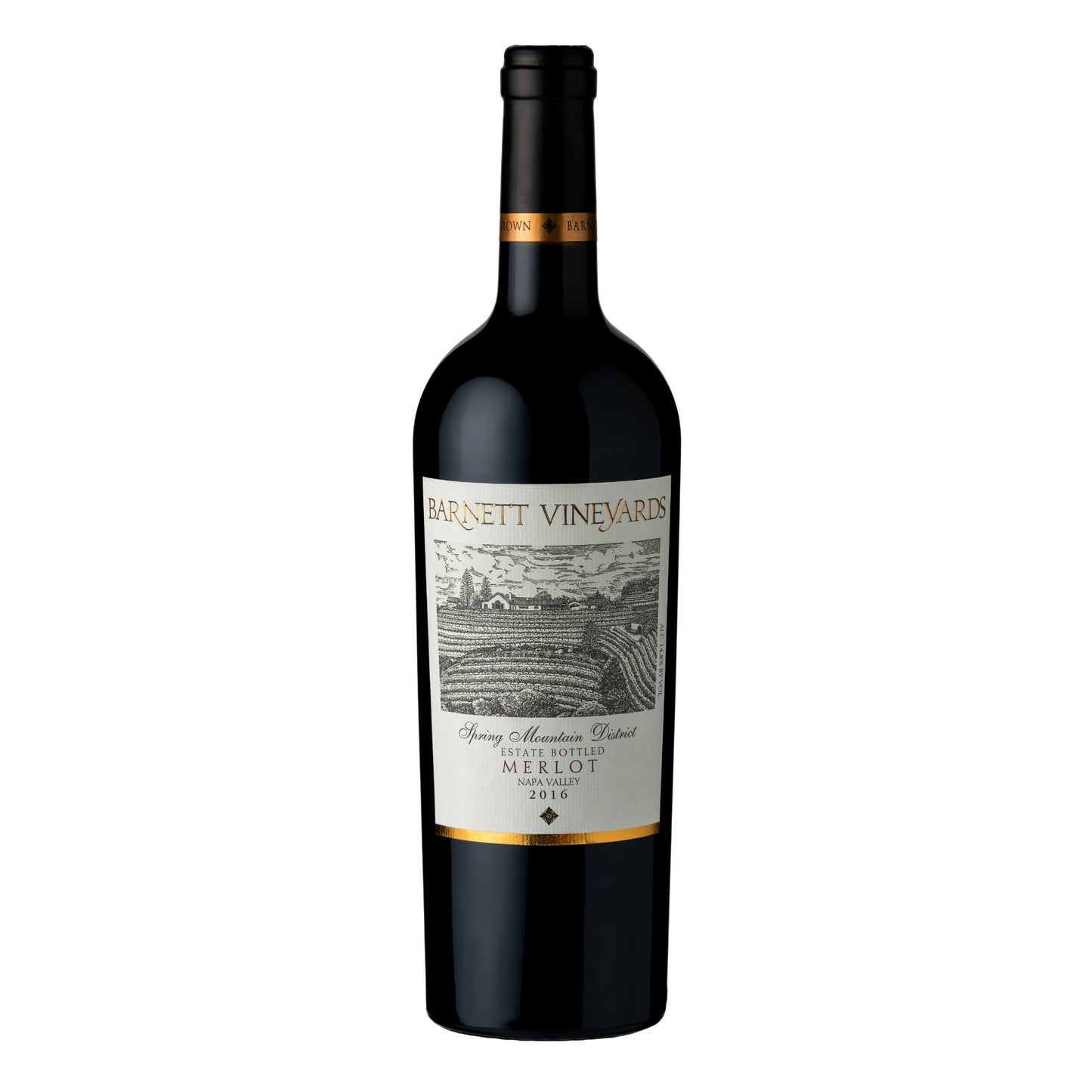 Barnett Vineyards 梅洛紅酒,Spring Mountain, 納帕谷, 加州,美國 2017