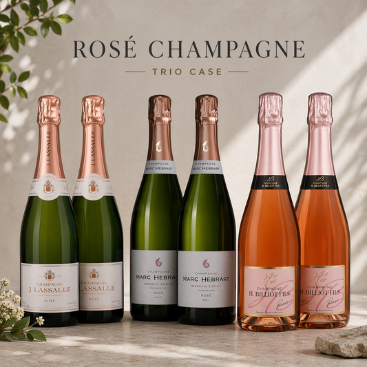 Rosé Champagne Trio Case
